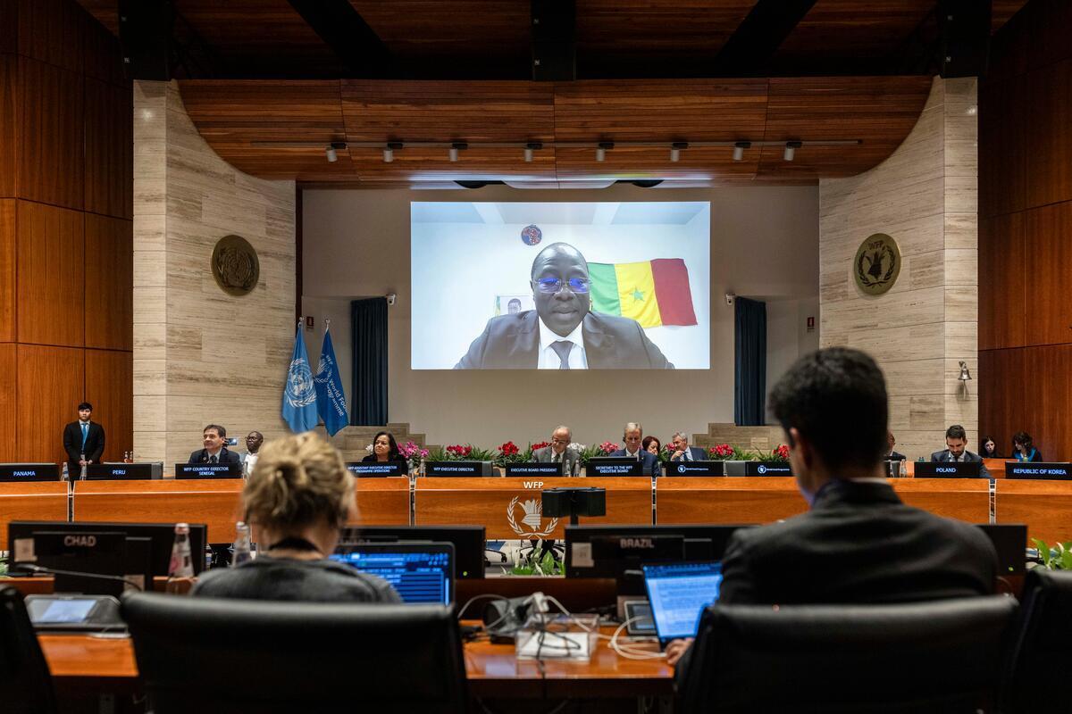 Intervention by H.E. Daouda Ngom, Minister of Environment and Ecological Transition of Senegal. Photo: WFP/Matteo Minnella