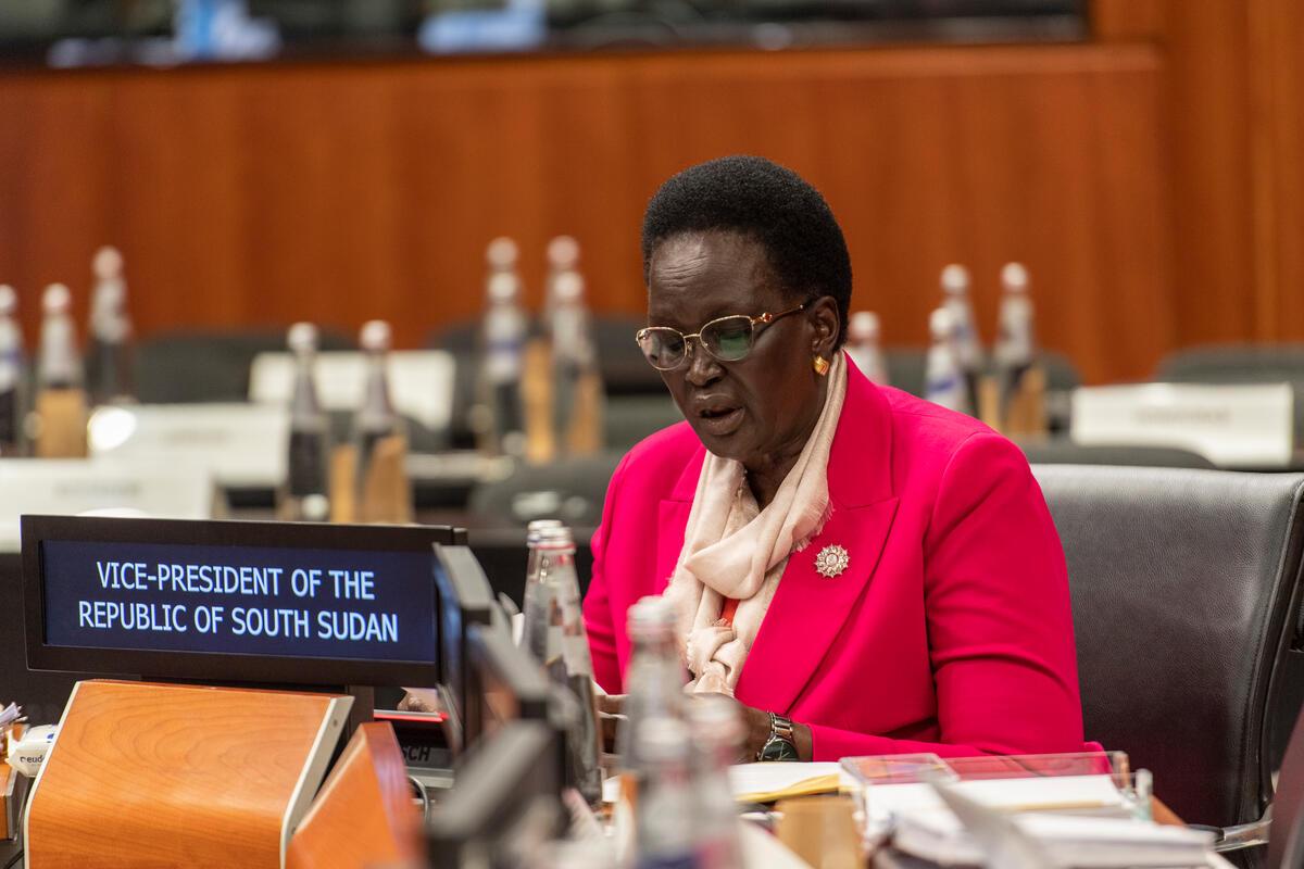 H.E. Rebecca Nyadeng de Mabior Garang, Vice Pesident of South Sudan. Photo: WFP/Rein Skullerud