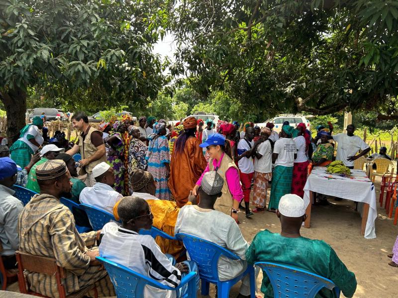 On 4 October 2023, members of the delegation on the joint field visit of the Executive Boards of UNICEF, UNDP/UNFPA/UNOPS, WFP and UN Women visit the UNDP-IOM-supported “Make migration for sustainable development- jobs creation project” in Malifara.
