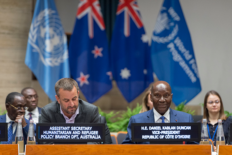 New Zealand and Australia co-hosted Pacific-themed side event: Helen Clark shares Insights on Pacific Development Challenges. - Photo Credit: WFP/Giulio d'Adamo
