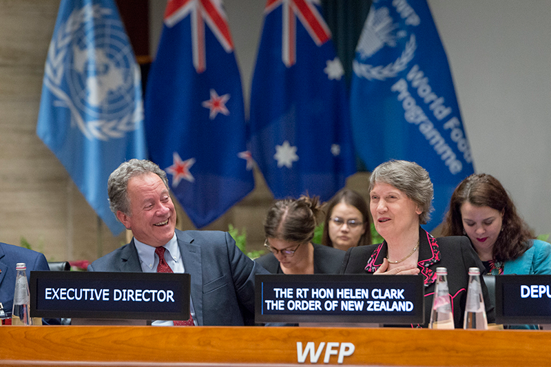 New Zealand and Australia co-hosted Pacific-themed side event: Helen Clark shares Insights on Pacific Development Challenges. - Photo Credit: WFP/Giulio d'Adamo