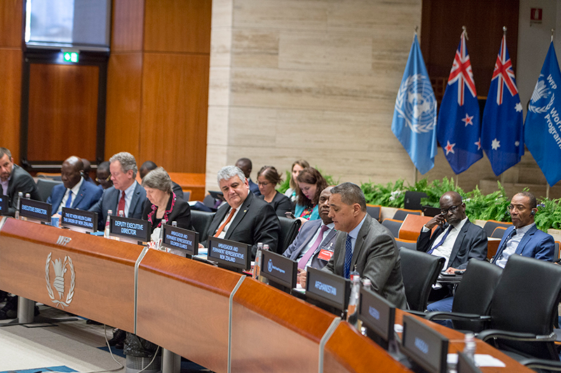 New Zealand and Australia co-hosted Pacific-themed side event: Helen Clark shares Insights on Pacific Development Challenges. - Photo Credit: WFP/Giulio d'Adamo