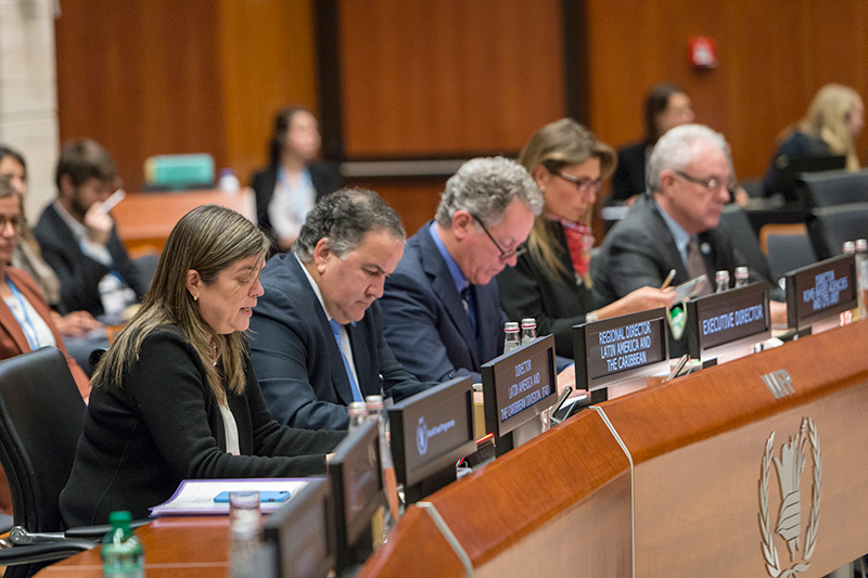 Side event hosted by the Panama Regional Bureau on the joint cooperation with the Rome-based agencies over the last five years in the Latin America and the Caribbean region. - Photo Credit: WFP/Giulio d'Adamo