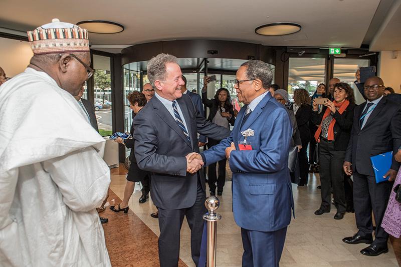 Regional Bureau for West Africa launch and ribbon-cutting ceremony for the photographic exhibition: WFP and Partners Operationalizing Integrated Resilience Packages in the Sahel: Progress, Challenges and Opportunities. Photo credit: WFP/Rein Skullerud