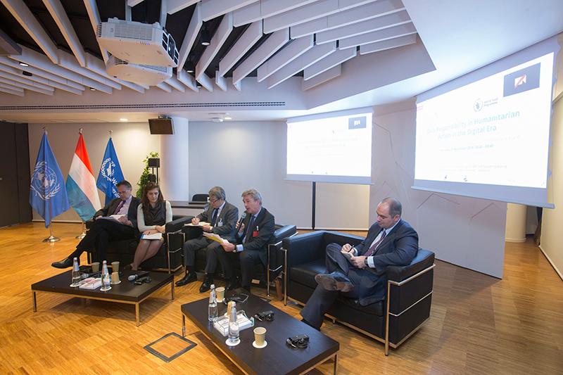 Luxembourg side event, with the support of Mozambique, the Nippon Electric Company (NEC) Corporation and the WFP Technology Division: Data Responsibility in Humanitarian Action in the Digital Era. Photo Credit: WFP/Giulio Napolitano
