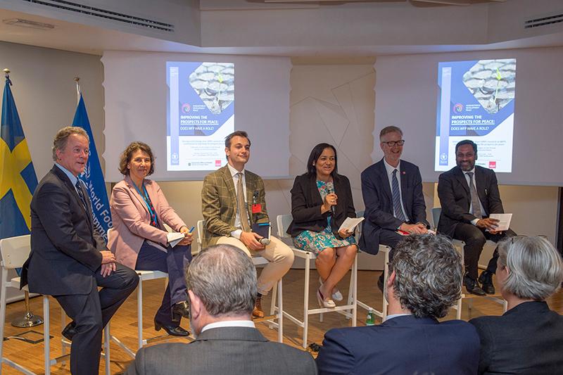 Sweden humanitarian-development-peace nexus side event with the WFP Policy and Programme Division and the Stockholm International Peace Research Institute (SIPRI) partnership: Exploring WFP’s contribution to improved prospects for peace – a presentation of initial findings from the partnerships’ first country case studies_Photo Credit: WFP/Giulio D'Adamo