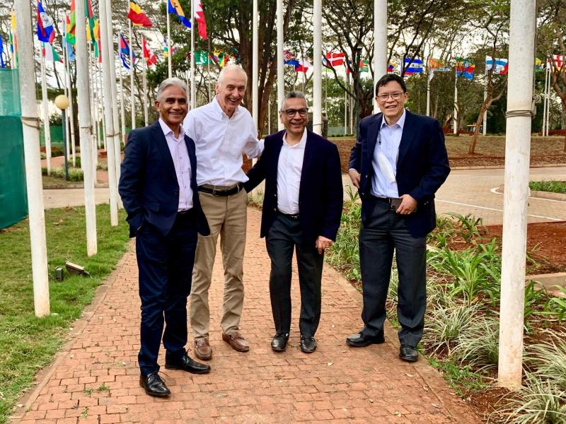 IOAC members outside the Regional Bureau office in Nairobi. WFP/Richard Mayne