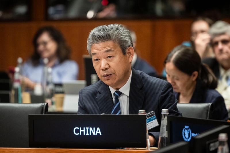 Intervention by H.E. Zhang Lubiao, Ambassador and Permanent Representative of China. Photo credit: WFP/Matteo Minnella