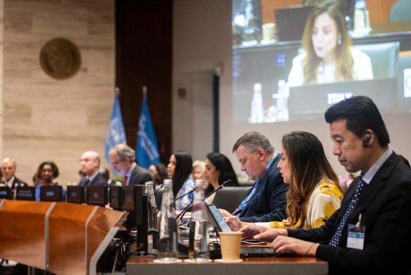 Intervention by the delegation of Italy. Photo credit: WFP/Matteo Minnella