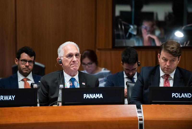 Intervention by H.E. Francisco J. Ameglio S, Ambassador and Permanent Representative of Panama. Photo credit: WFP/Daria Addabbo
