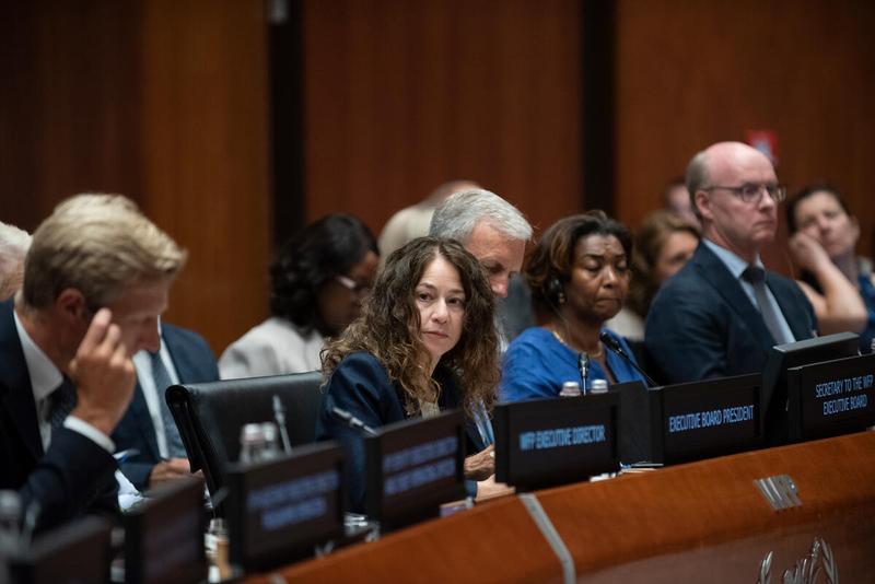 Intervention by H.E. Ms. Elissa Golberg, Ambassador and Permanent Representative of Canada and President of the WFP Executive Board 2025. Photo credit: WFP/Daria Addabbo