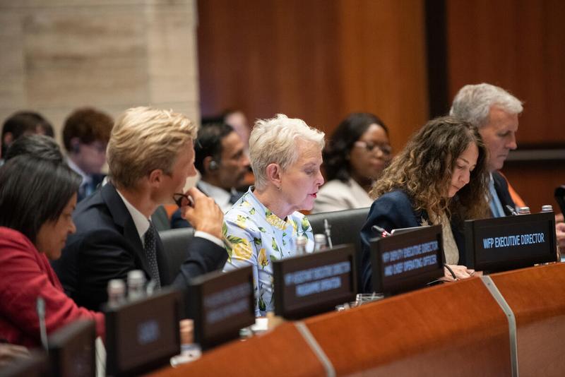 In the photo: intervention by Ms. Cindy McCain, Executive Director of the United Nations World Food Programme. Photo credit: WFP/Daria Addabbo