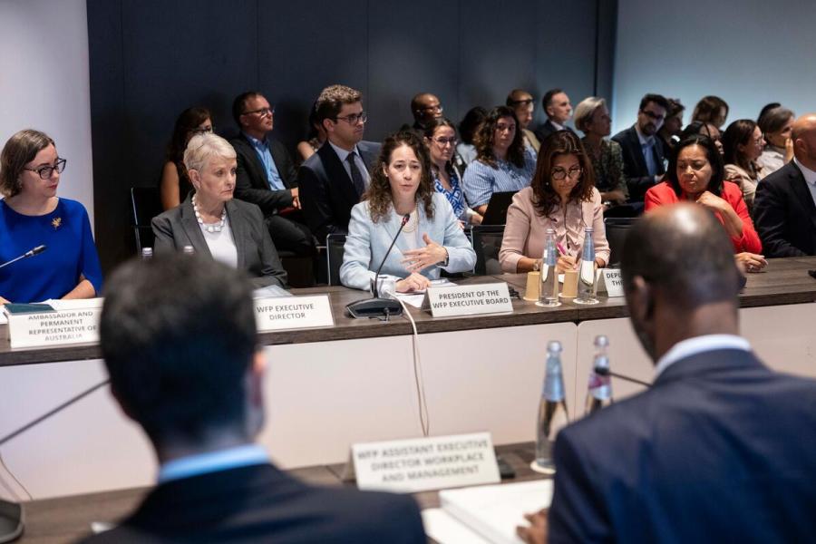 Side event on the margins of the Annual session of the Executive Board Not A Target: Working together to protect humanitarian personnel. Photo credit: WFP/Matteo Minnella