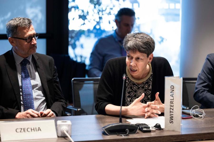 Side event on the margins of the Annual session of the Executive Board Not A Target: Working together to protect humanitarian personnel. Photo credit: WFP/Matteo Minnella