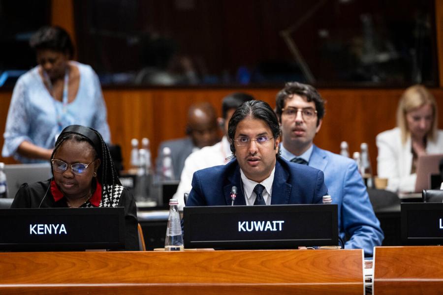 Intervention by the delegation of Kuwait. Photo credit: WFP/Matteo Minnella