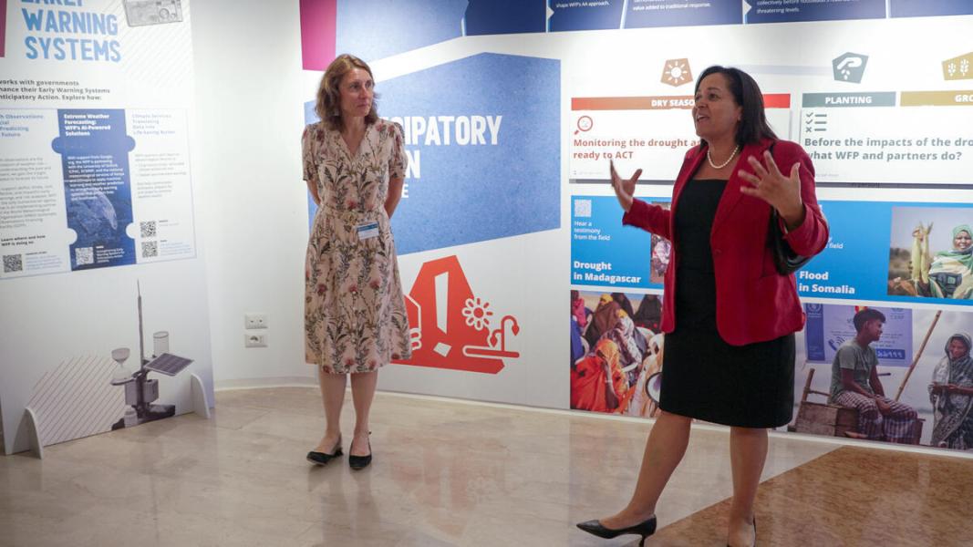 Exhibition on Ten Years of Anticipatory Action at WFP. Photo credit: WFP/Matteo Minnella