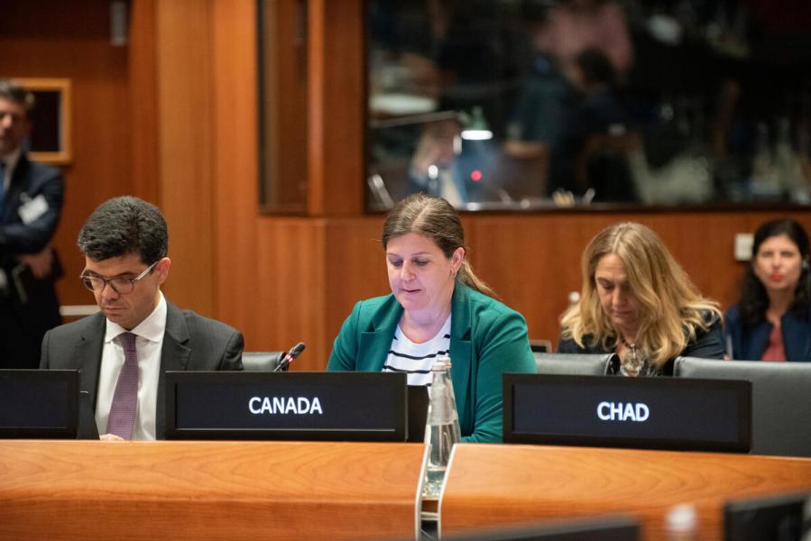 Intervention by the delegation of Canada. Photo credit: WFP/Dario Addabbo
