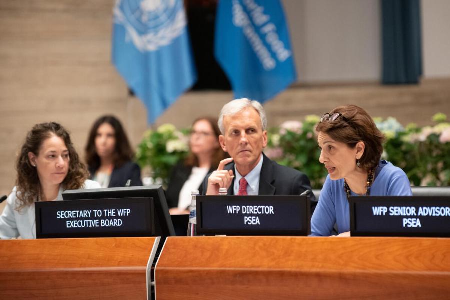 Intervention by Ms Isabella Castrogiovanni, Director, WFP PSEA Unit. Photo credit: WFP/Dario Addabbo