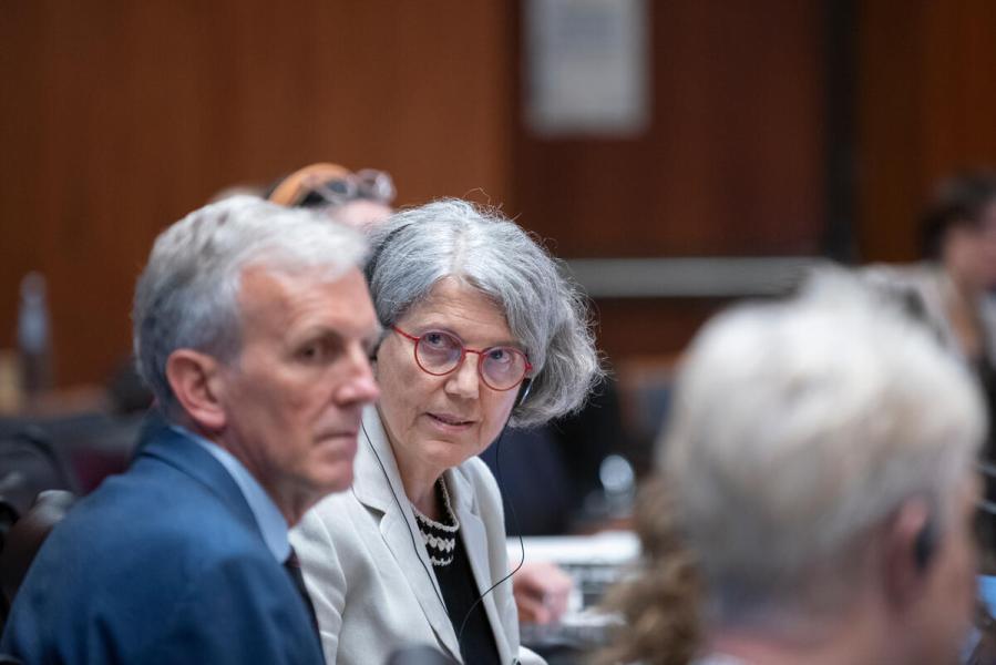 Intervention by Ms. Anne-Claire Luzot, Director of Evaluation. Photo credit: WFP/Daria Addabbo