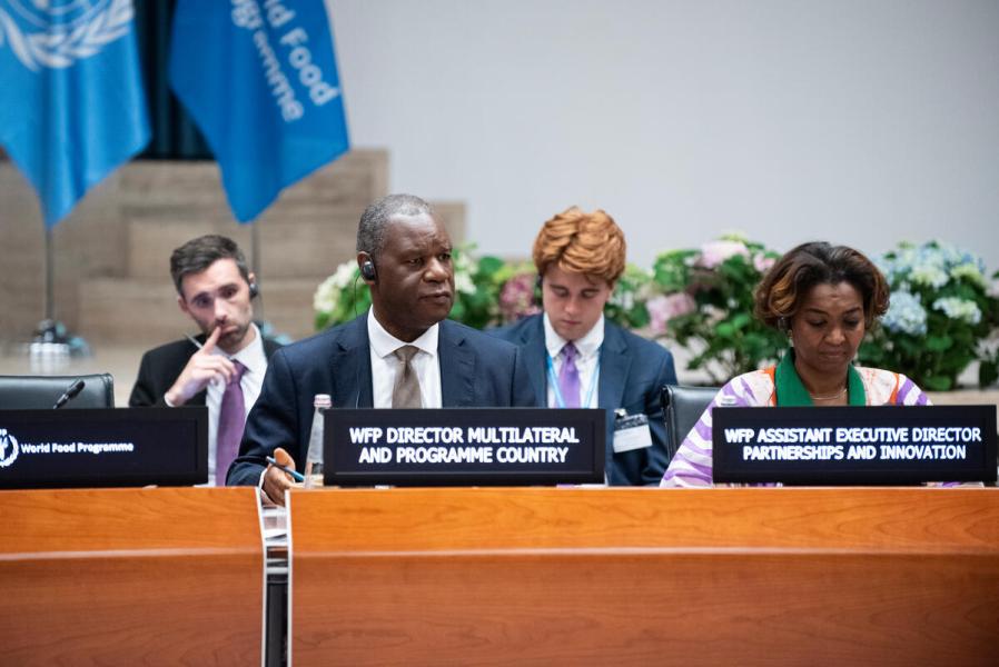 Intervention by Mr. Stanlake Samkange, Director for Multilateral and Programme Country Partnerships Division. Photo credit: WFP/Daria Addabbo