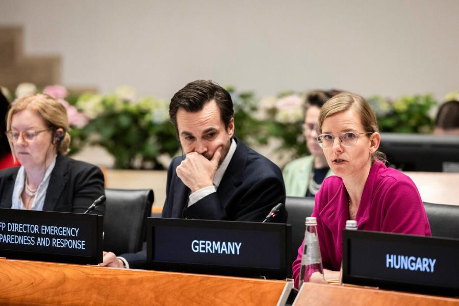 Intervention by the delegation of Germany. Photo credit: WFP/Matteo Minnella
