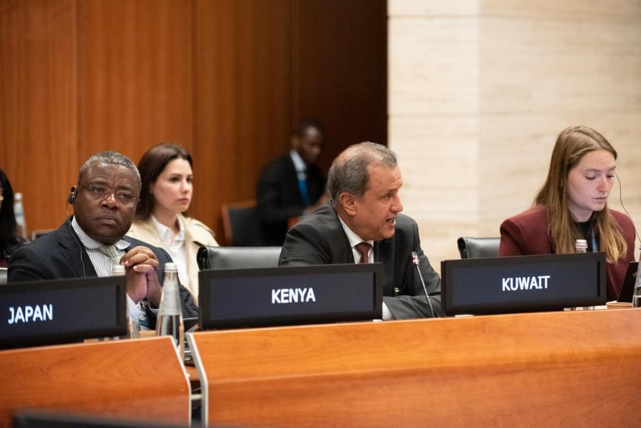 Intervention by H.E. Yousef Juhail, Ambassador and Permanent Representative of Kuwait. © WFP/Daria Addabbo