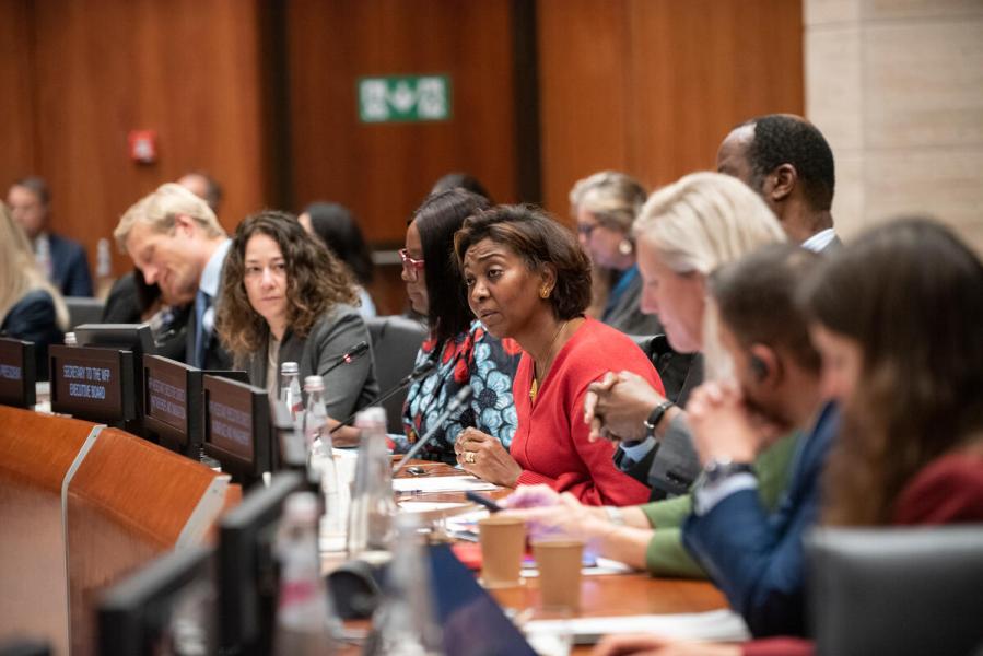 In the photo: intervention by Rania Dagash-Kamara, WFP Assistant Executive Director.  © WFP/Daria Addabbo