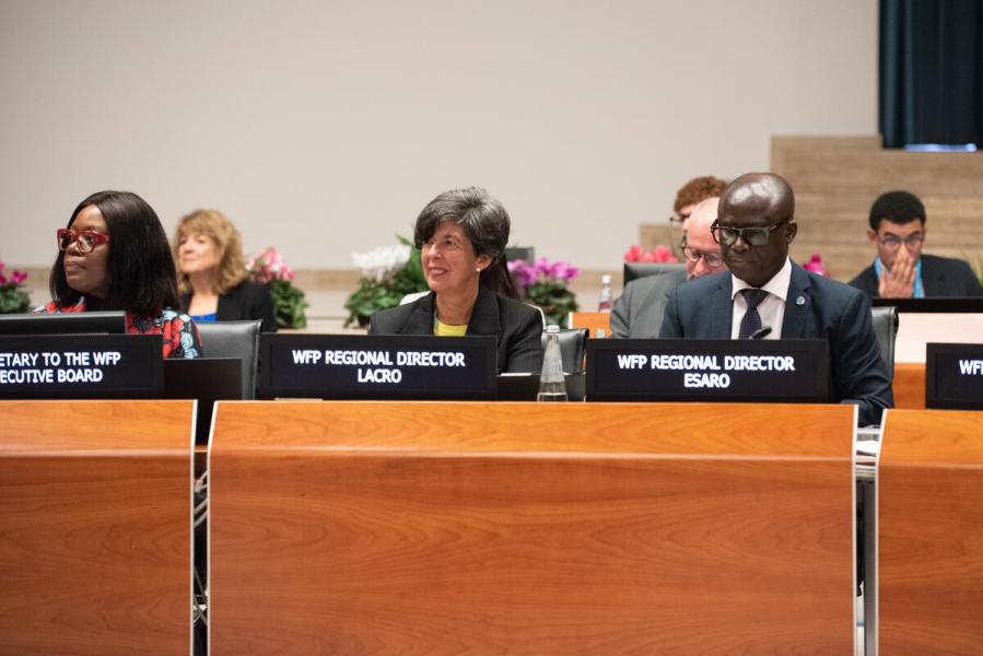 Intervention by Ms. Lola Castro, Regional Director for Latin America and the Caribbean.  © WFP/Daria Addabbo