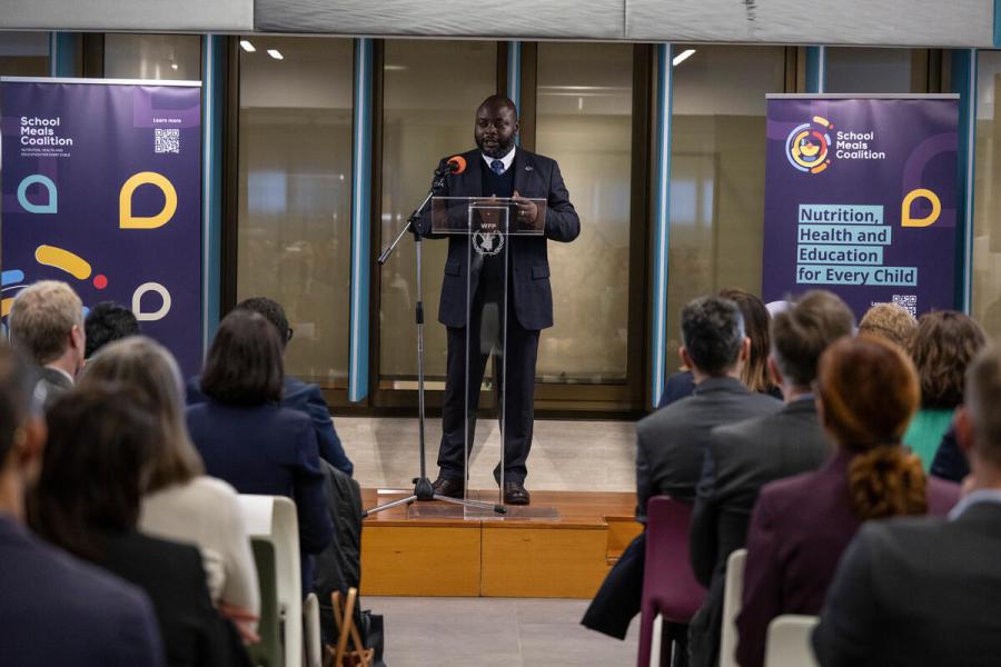 The School Meals Coalition  From Fortaleza Onwards: Fostering Resilience through Home-Grown School Feeding Programmes  Event organised at the initiative of the three Co-Chairs of the Coalition: Brazil, Finland and France and moderated by Mr. George Fominyen, Deputy Director Communications and Media. © WFP/Rein Skullerud