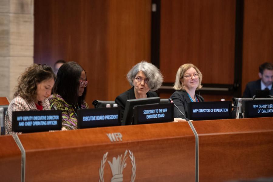 In the photo: intervention by Ms. Anne-Claire Luzot, WFP Director of Evaluation. © WFP/Daria Addabbo