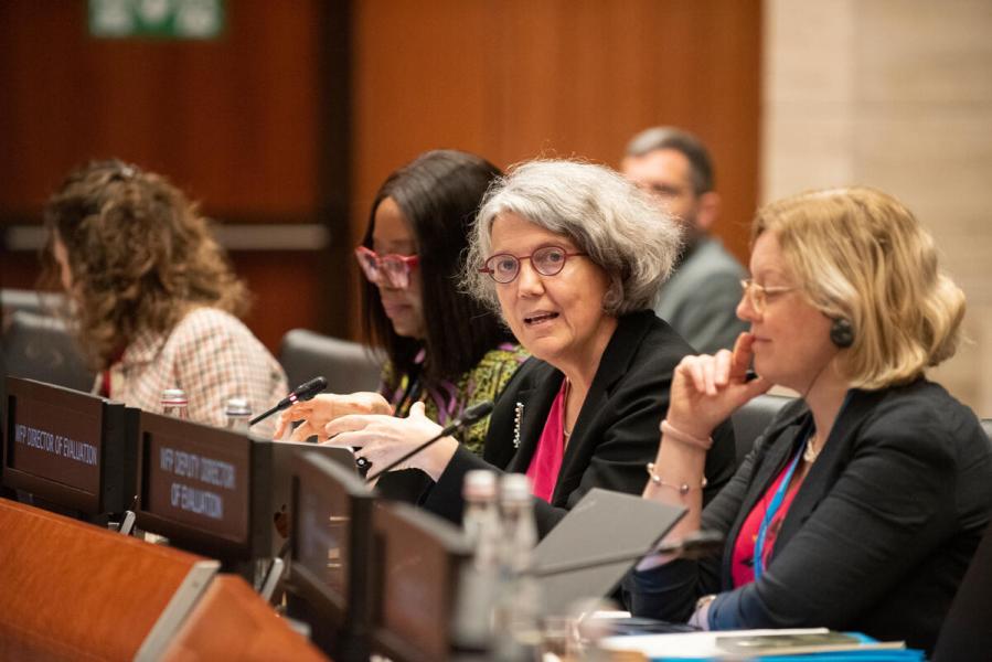 In the photo: intervention by Ms. Anne-Claire Luzot, WFP Director of Evaluation. © WFP/Daria Addabbo