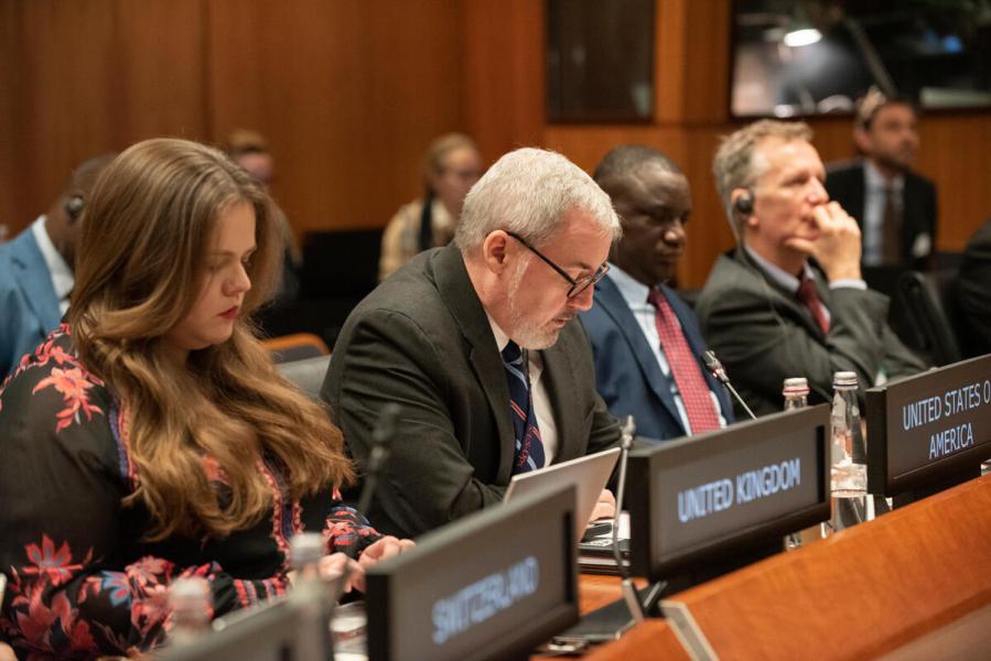 In the photo: intervention by the Delegation of the United States of America. © WFP/Daria Addabbo