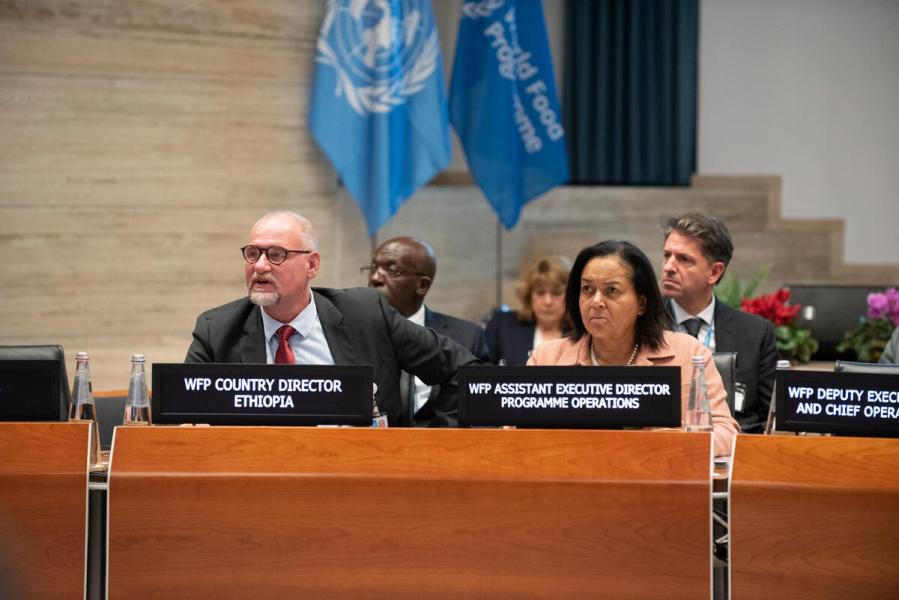 Presentation by Mr. Zlatan Milisic, WFP Country Director Ethiopia. © WFP/Daria Addabbo