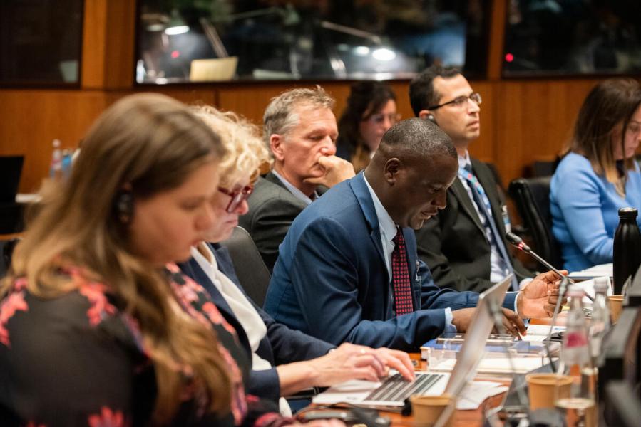 Intervention by the delegation of Zambia. © WFP/Daria Addabbo
