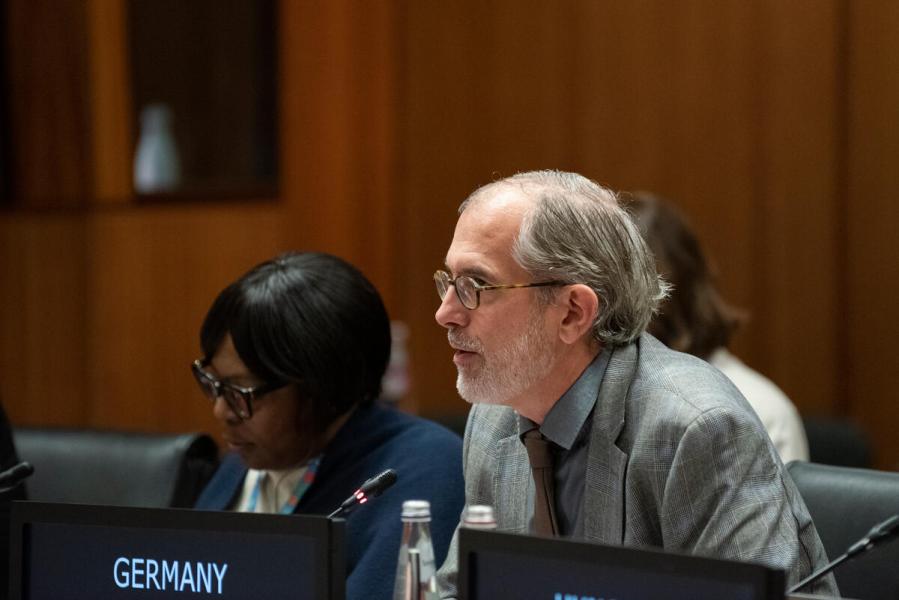 In the photo: intervention by H.E. Mr. Andreas VON BRANDT, Ambassador and Permanent Representative of Germany. © WFP/Daria Addabbo