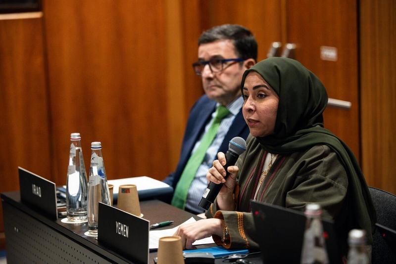 Intervention by  H.E. Ms. Asmahan Abdulhameed Hezam Altoqi, Ambassador, Permanent Representative of Yemen. © WFP/Matteo Minnella