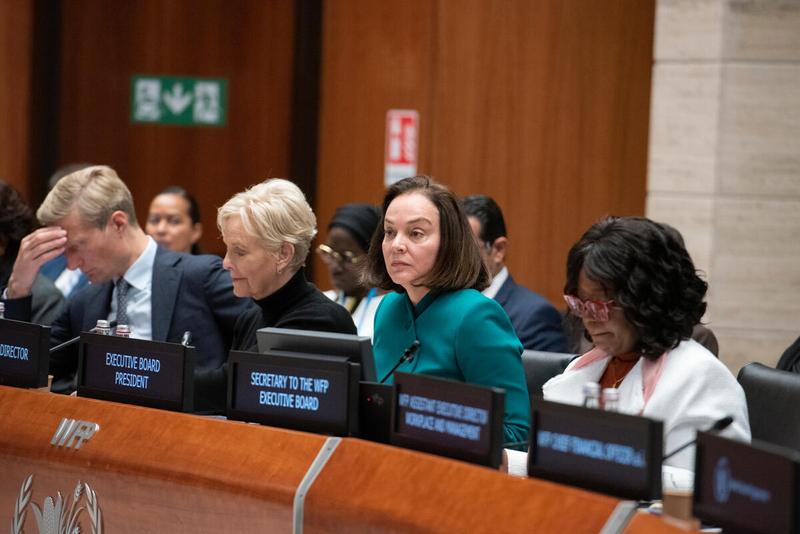 In the photo: intervention by H.E. Ms. Carla Barroso Carneiro, WFP Executive Board President and Ambassador and Permanent Representative of Brazil. © WFP/Daria Addabbo