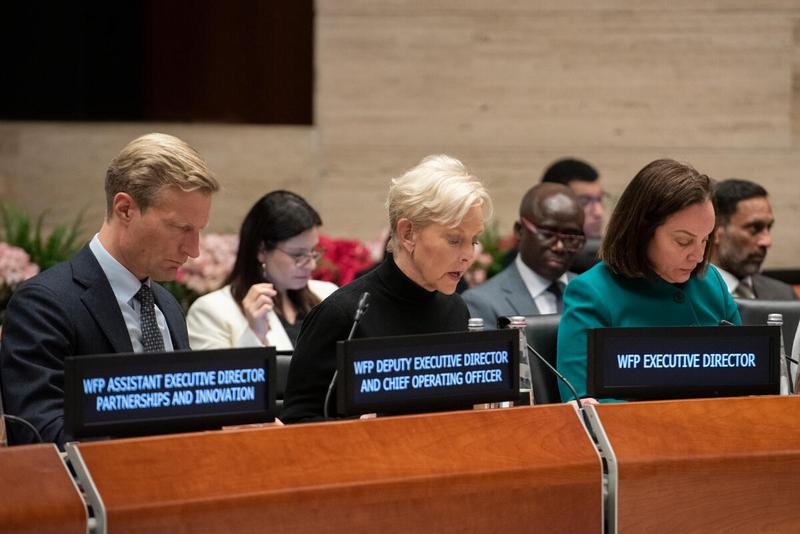 In the photo: opening remarks by Ms. Cindy McCain, Executive Director World Food Programme. © WFP/Daria Addabbo