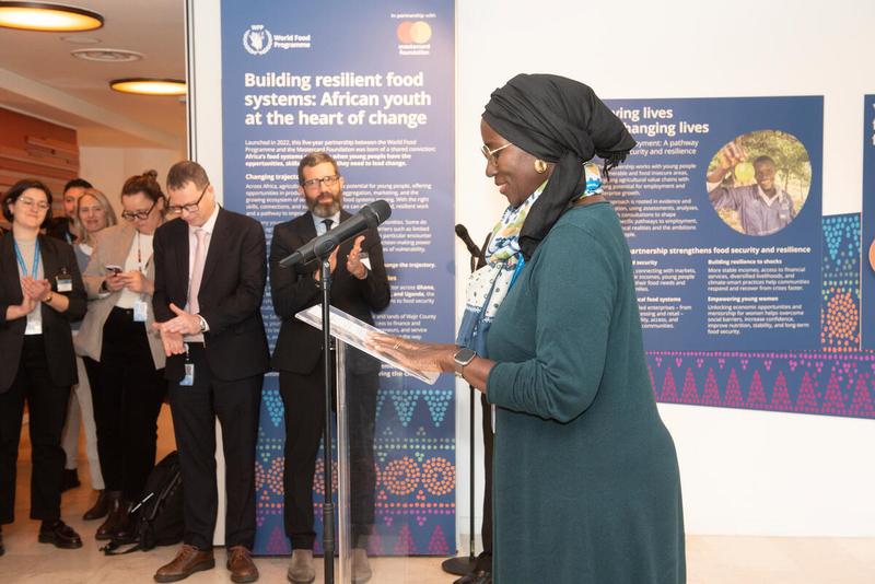 Side event: Exhibit launch, "Building Resilient Food Systems: Youth at the Heart of Change." © WFP/Daria Addabbo