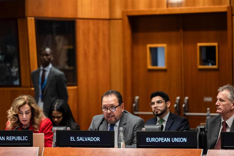 Intervention by H.E. Mr. Efrén Arnoldo Bernal Chevez Ambassador Extraordinary and Plenipotentiary and Permanent Representative of El Salvador. © WFP/Matteo Minnella