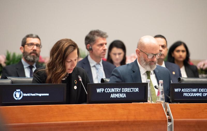 Intervention by Ms. Leila Meliouh, WFP Country Director Armenia. © WFP/Daria Addabbo