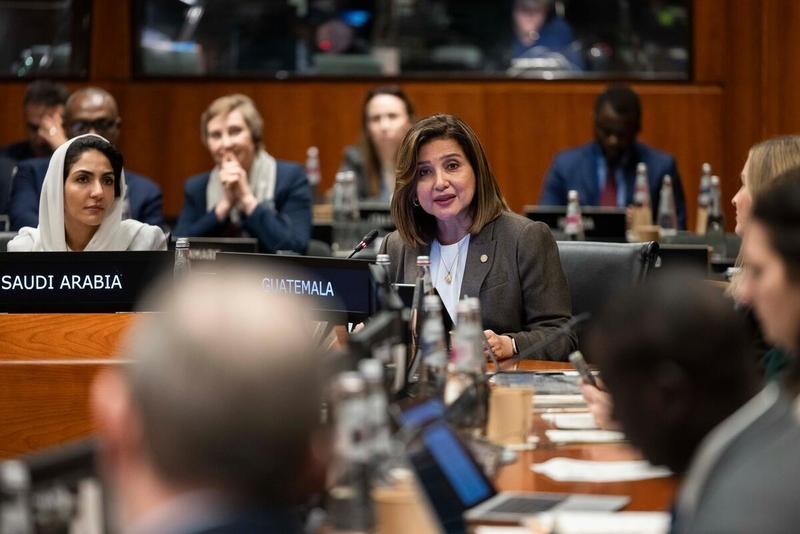 Intervention by H.E. Karin Herrera, Vice President of the Republic of Guatemala. © WFP/Matteo Minnella