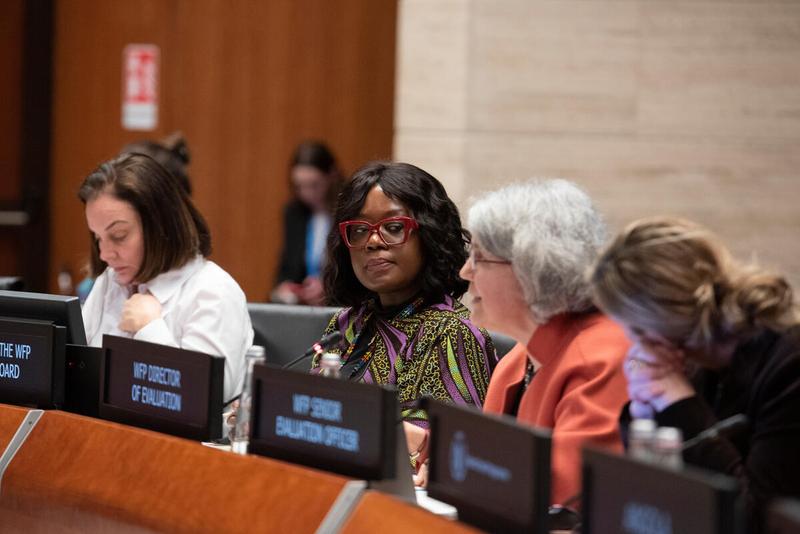 In the photo: intervention by Ms Anne-Claire Luzot, WFP Director of Evaluation. © WFP/Daria Addabbo