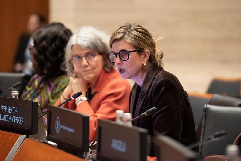 In the photo: intervention by the WFP Senior Evaluation Officer. © WFP/Daria Addabbo