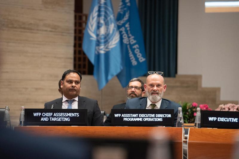 In the photo: intervention by Mr. Matthew Hollingworth, WFP Assistant Executive Director. © WFP/Daria Addabbo