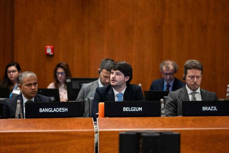 In the photo: intervention by the delegation of Belgium. © WFP/Daria Addabbo