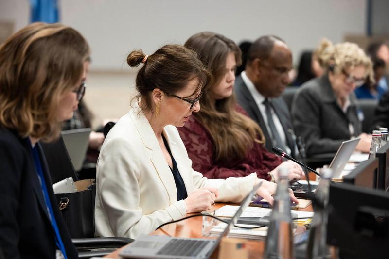 In the photo: intervention by the delegate of Switzerland. © WFP/Matteo Minnella