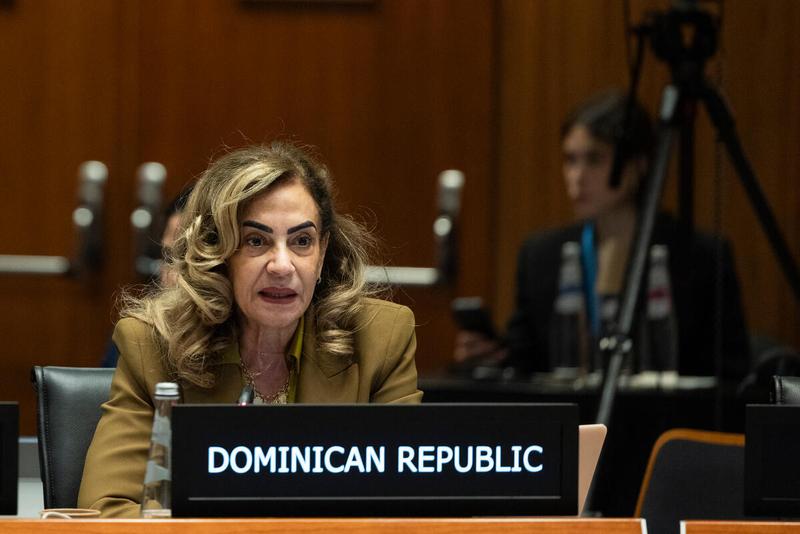In the photo: intervention by H.E. Ms. Ada HERNANDEZ, Ambassador Extraordinary and Plenipotentiary and Permanent Representative of the Dominican Republic. © WFP/Matteo Minnella