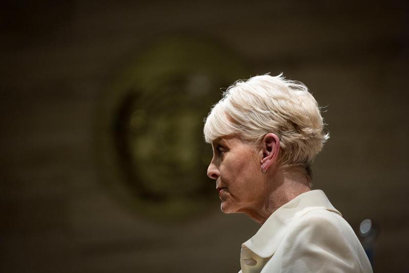 In the photo: closing remarks by Ms. Cindy McCain, Executive Director World Food Programme. © WFP/Matteo Minnella