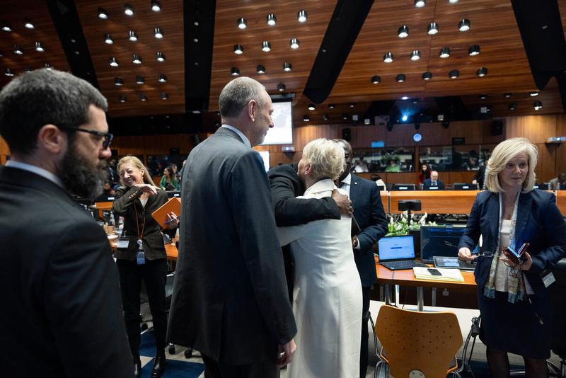 In the photo: closing remarks by Ms. Cindy McCain, Executive Director World Food Programme. © WFP/Matteo Minnella